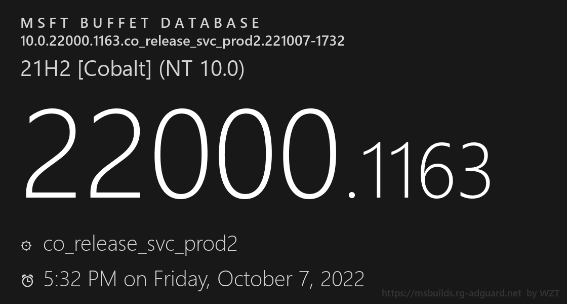 微软将Windows 11 Build 22000.1163(KB5018483)发布到发布预览频道！